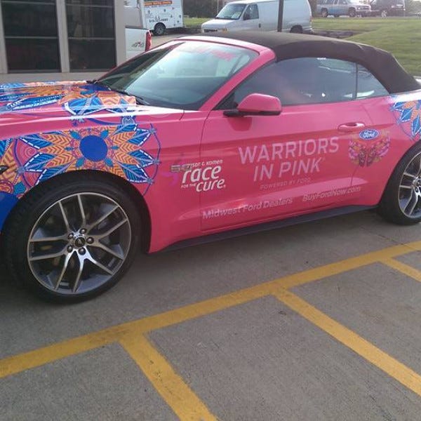 CGF Race for Cure car wrap