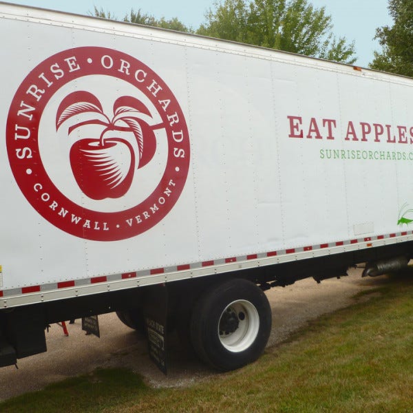 Sunrise Orchard Truck   South Burlington Vt