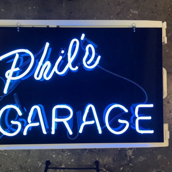 Phil\'s Garage Neon Sign