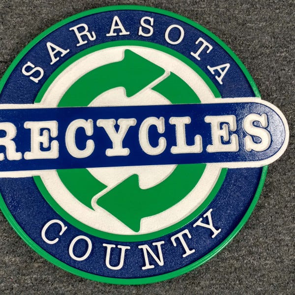 Routed, Sandblasted HDU Sign