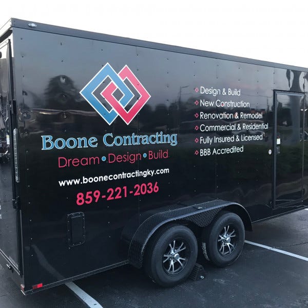 Boone Contracting Trailer