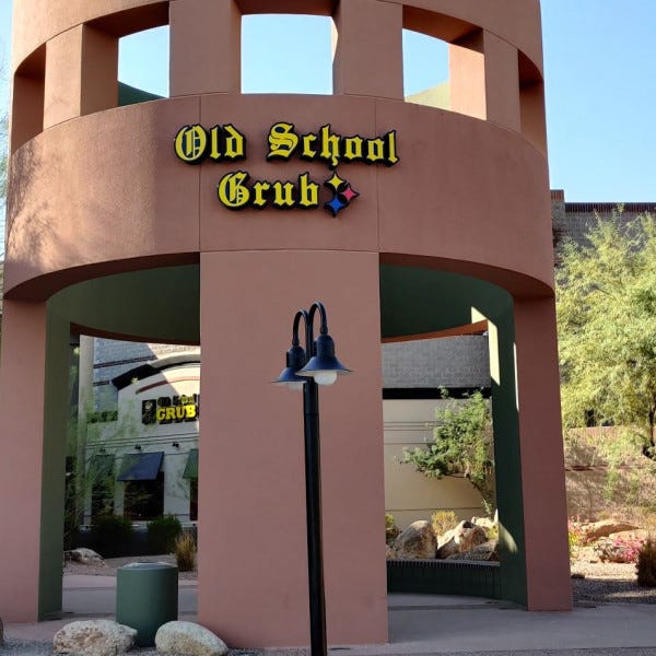 Building Sign-Old School Grub