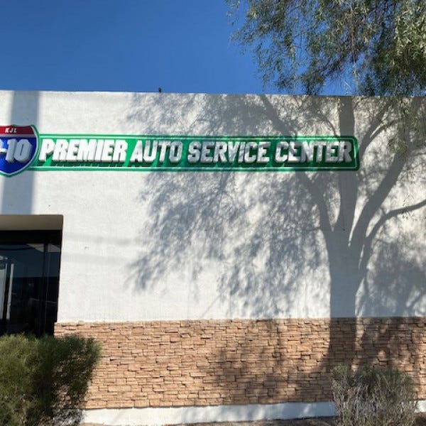 Building Sign-I-10 Premier Auto Service Center