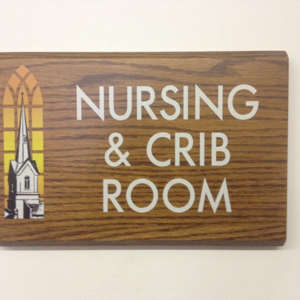First Presbyterian Church Wooden Room Sign