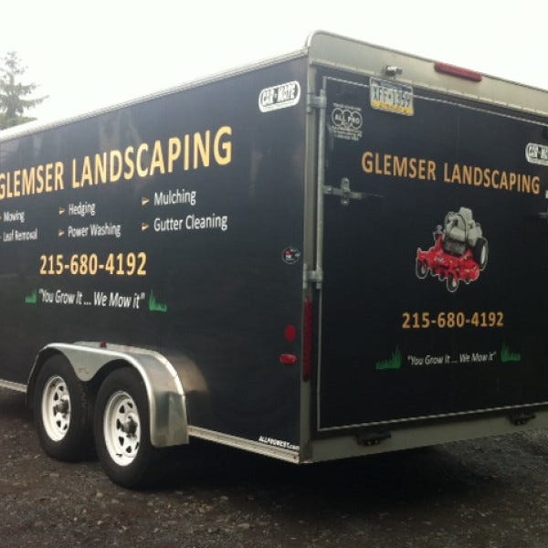 Trailer Graphics - Glemser Landscaping