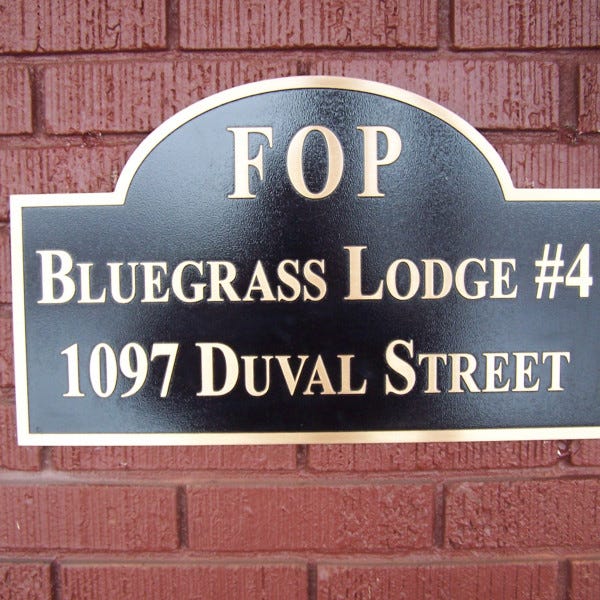 FOP Cast Bronze Plaque