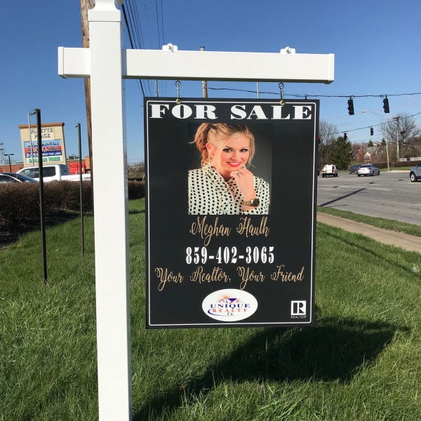 Real Estate Sign & Post