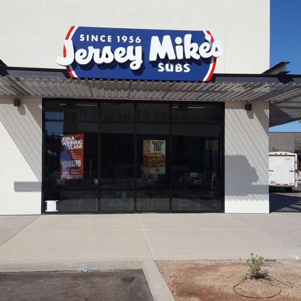 Building Sign-Jersey Mike\'s Subs
