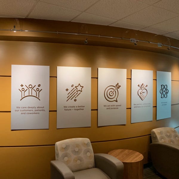 Cigna Indoor Metal Wall signs
