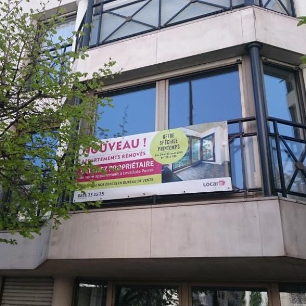 Impression sur bâche extérieure- ISSY LES MOULINEAUX