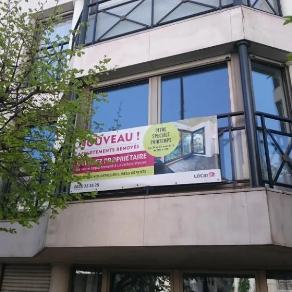 Impression sur bâche extérieure- ISSY LES MOULINEAUX