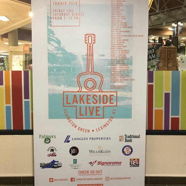 Lakeside Live Retractable Banner