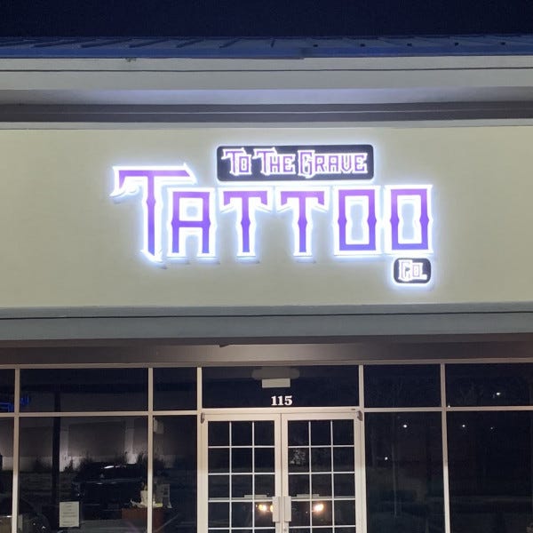 To The Grave Tattoo
