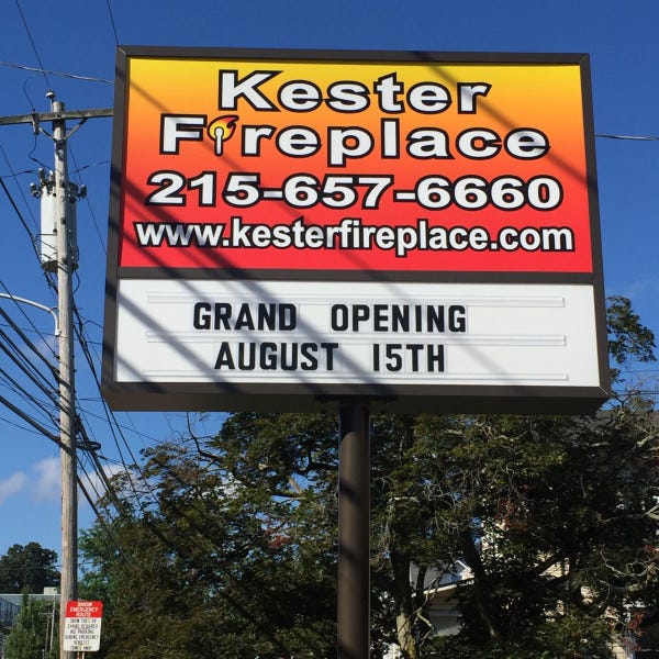 Lightbox - Kester Fireplace
