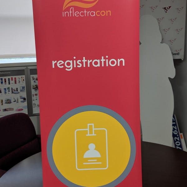Retractable Table Top Bannersignarama Silver Springinflectra Conference 2019