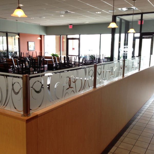 Frosted Window Vinylsign A Rama Silver Spring3 1 273 3462mamma Lucia Cantina