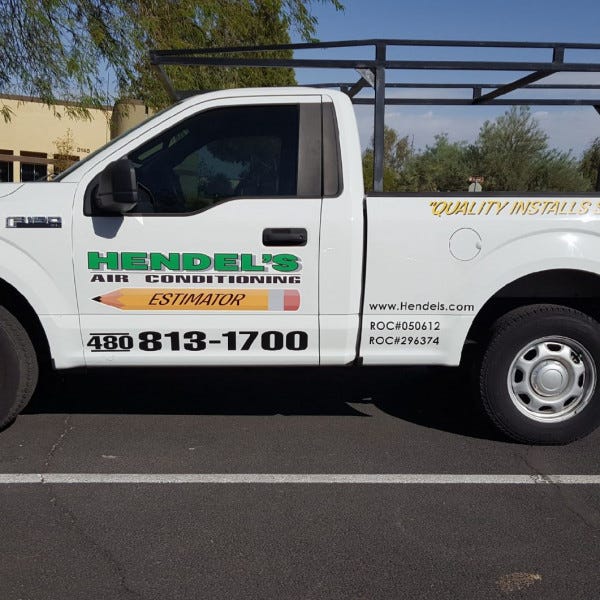 Vehicle Graphics- Hendel\'s Air Conditioning