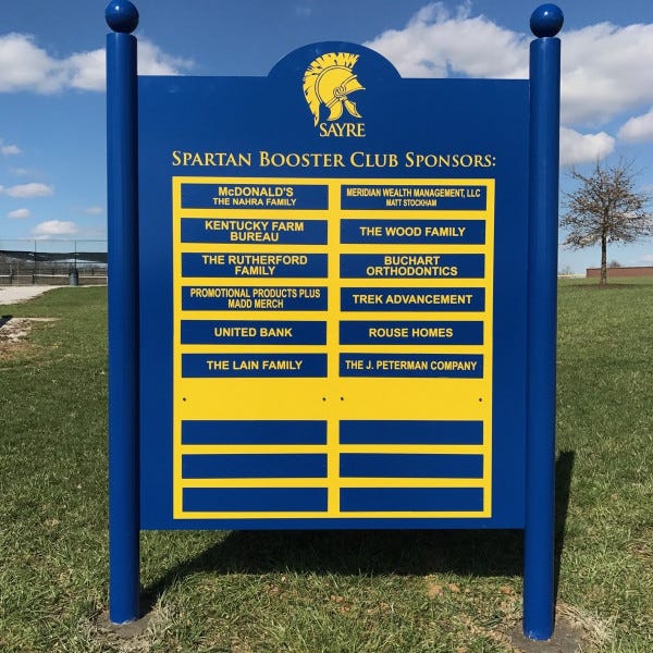 Sayre School Aluminum Post & Panel