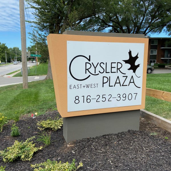 Chrysler Apt Monument Sign Installed Signarama Liberty Signs Near Me Kansas City Signs