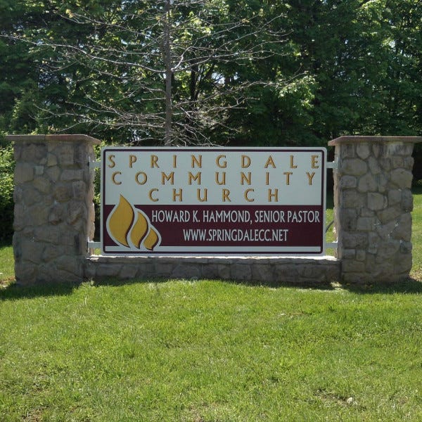 Carved Pvc Monumernt Signsignarama Silver Spring301 273 3462springdale Community Church