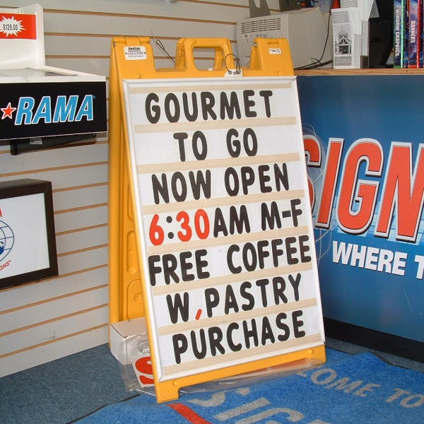 Sample Sandwich Board