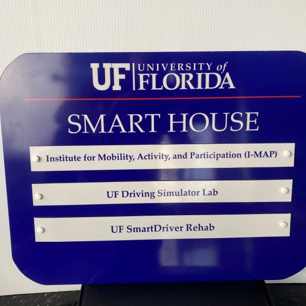 Routed Directional Sign W/ Labels