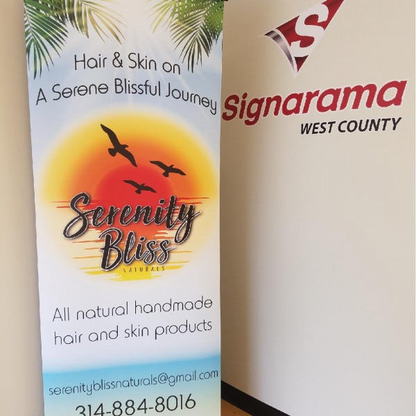 Serenity Bliss Banner Stand 1