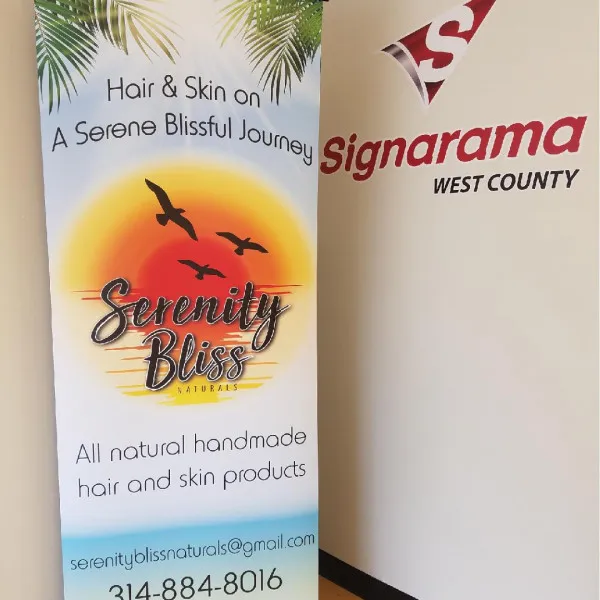 Serenity Bliss Banner Stand 1