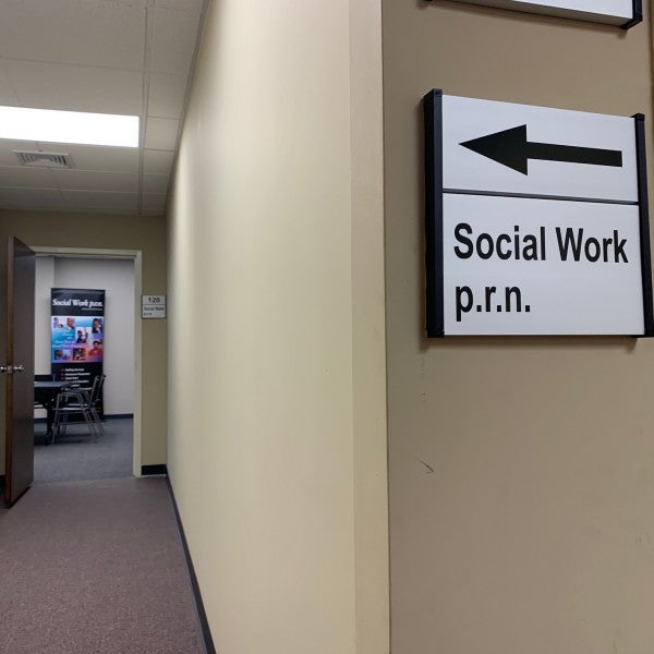 Interior Sign - Social P.R.N. 