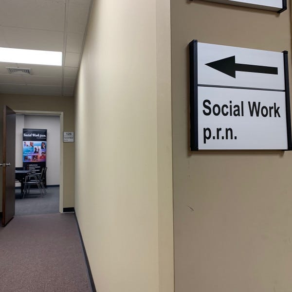 Interior Sign - Social P.R.N. 