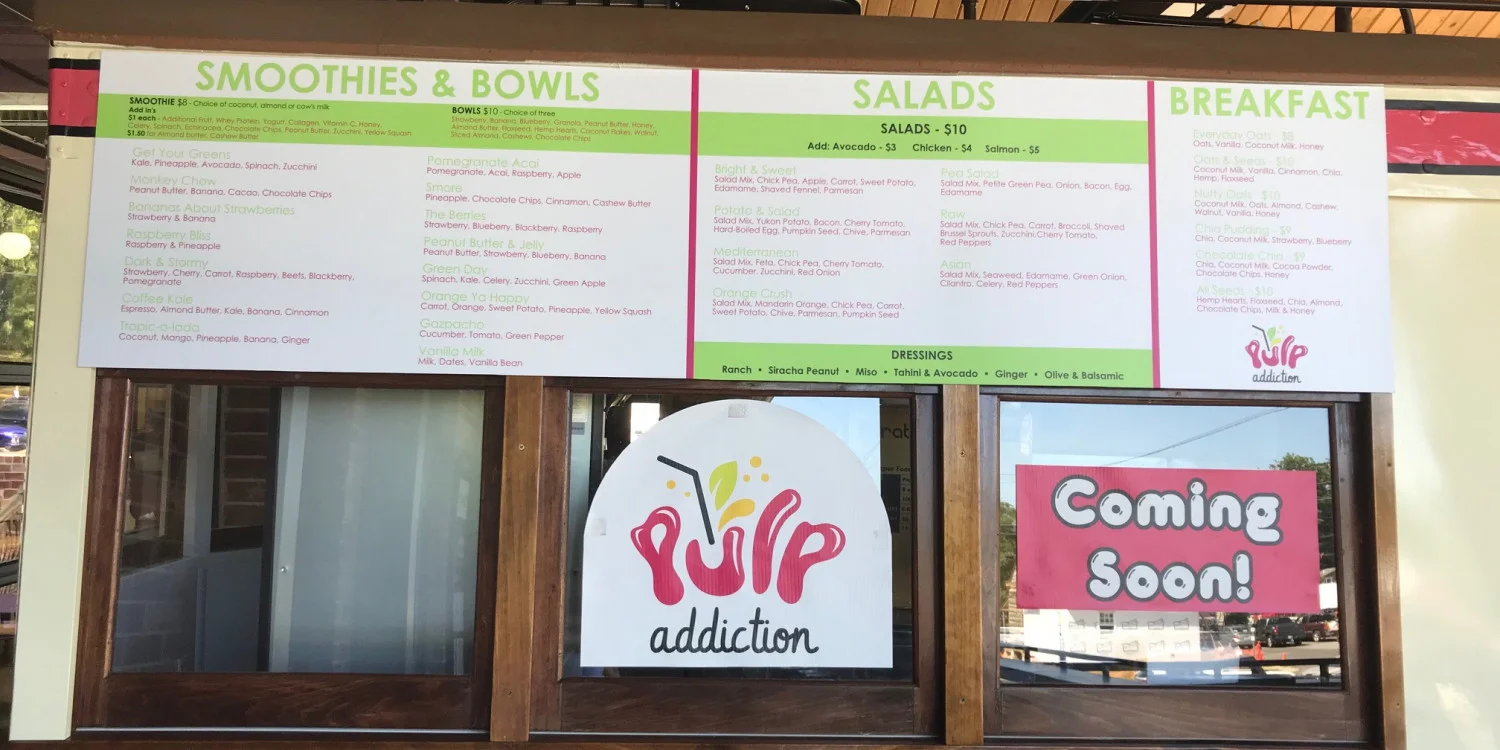 Menu Board Signs