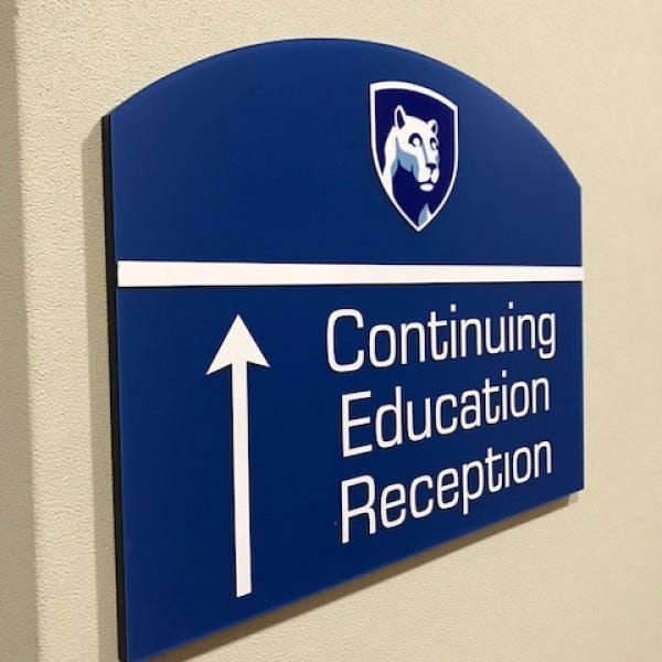 Interior Sign Directory - Penn State