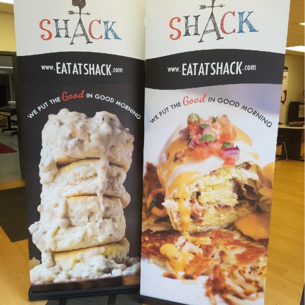 Shack Banner Stands 2