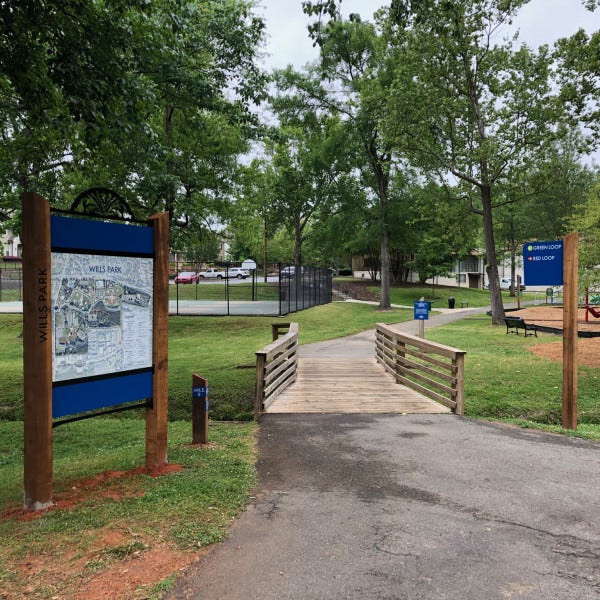 Wills Park wayfinding sign package by Signarama Roswell