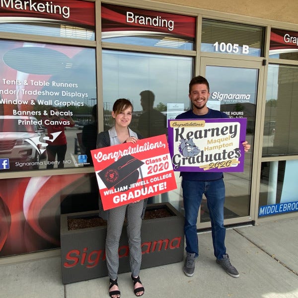 Signarama Liberty Mo Kansas City Eliseryan W Yard Signs Up Close