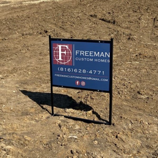 Signarama Liberty Mo Kansas City Freeman Yard Sign In Realestate Frame