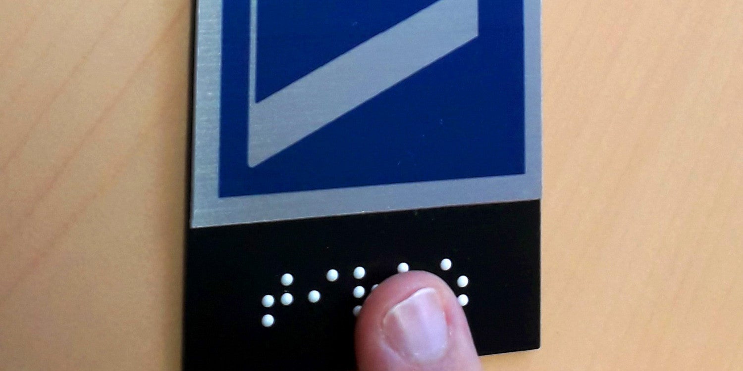 Signalétique Braille