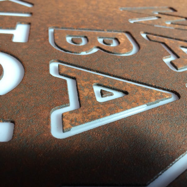 Walsh Bay Kitchen - Custom Rust finish Lightbox