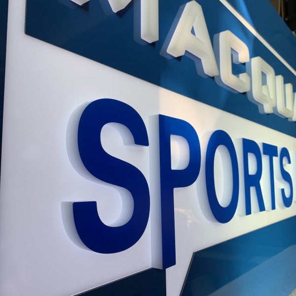 Macquarie Sports Radio - Custom Lightbox with 3d Lettering