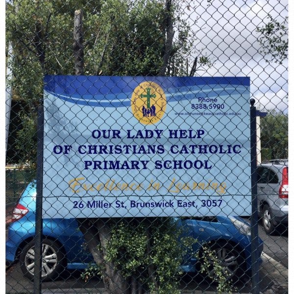 Exterior Signage - Our Lady Help of Christians Catholic Primary School East Brunswick