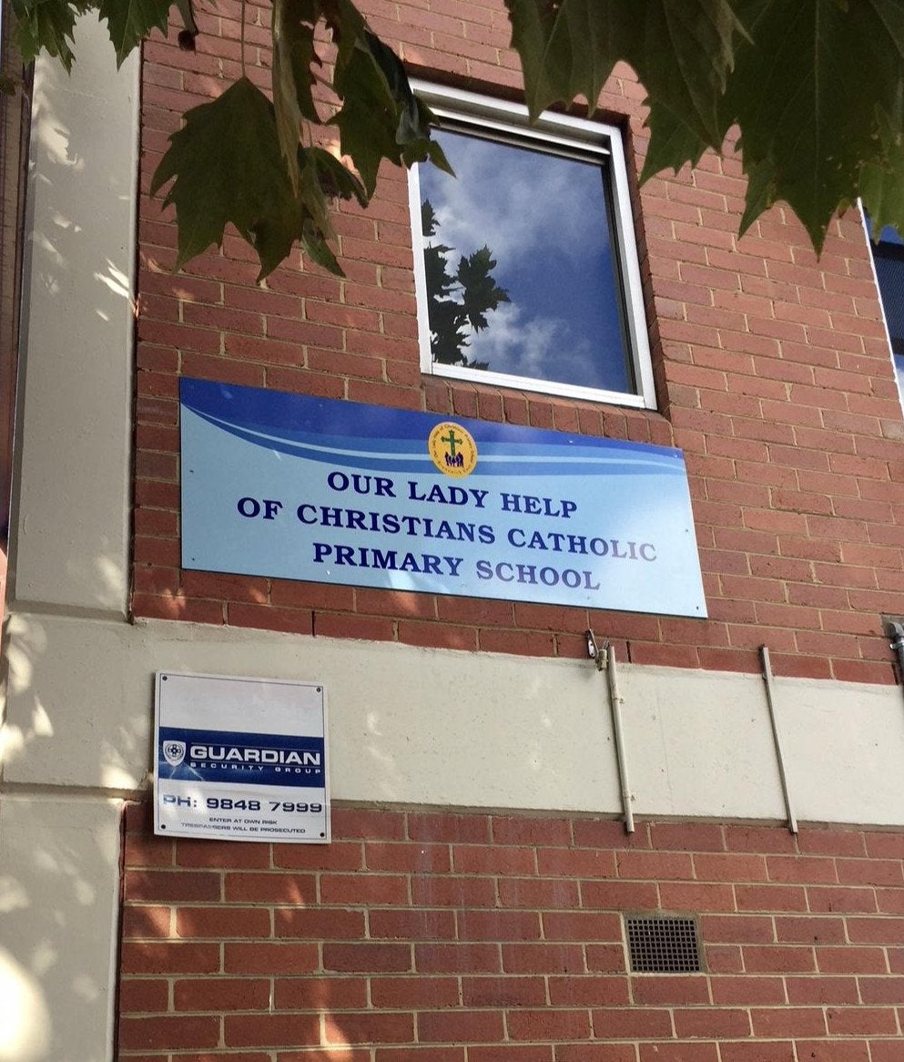 Exterior Signage - Our Lady Help of Christians Catholic Primary School East Brunswick
