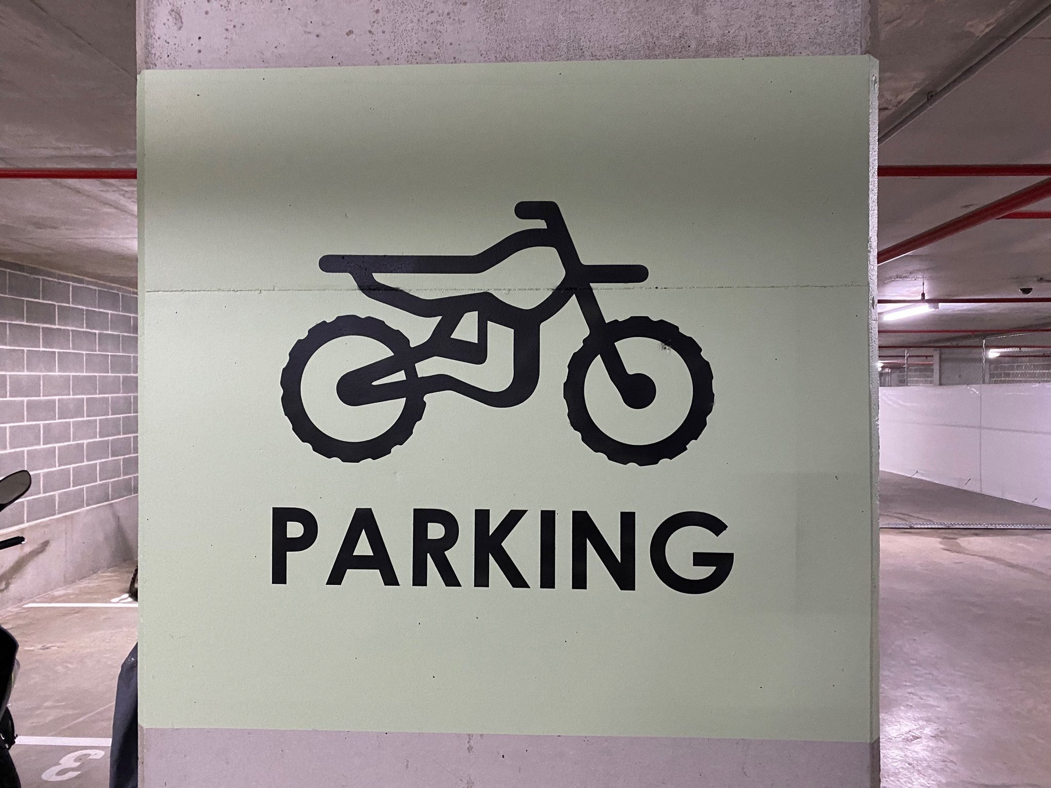 Lateral Estate - Painted stencils - Carpark