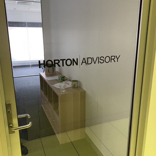 Horton Advisory - Vinyl Lettering