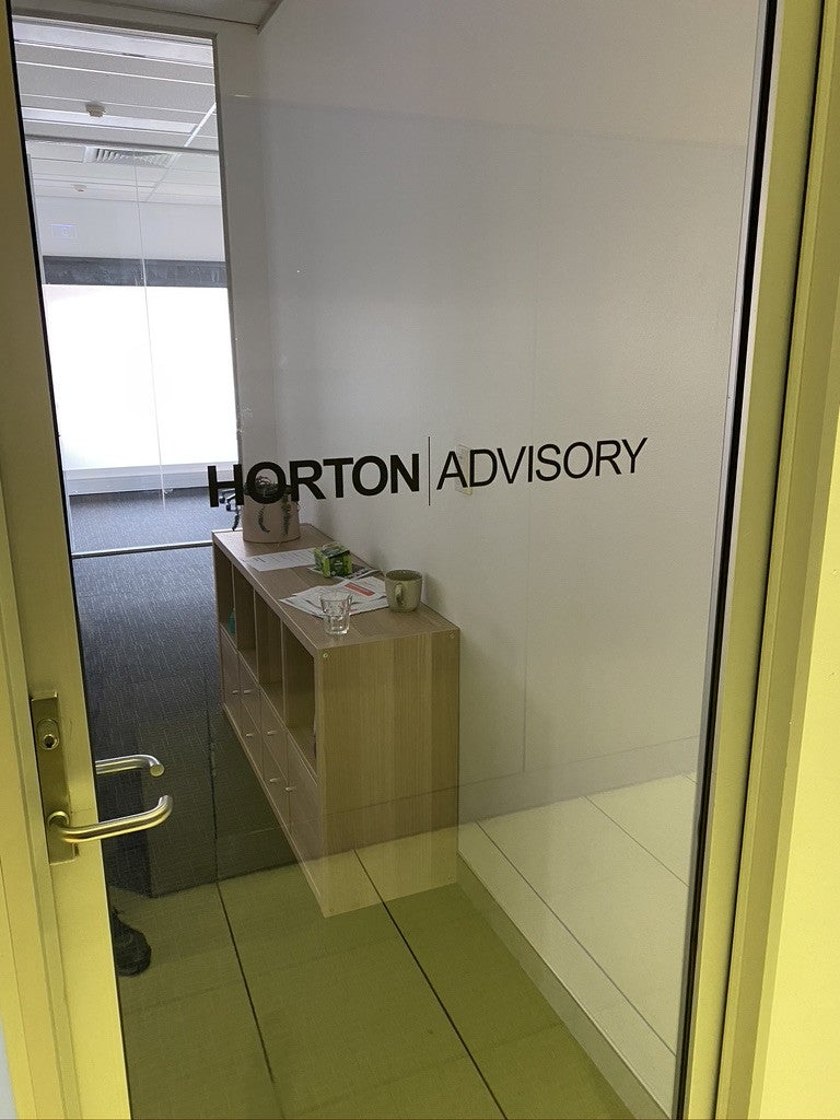 Horton Advisory - Vinyl Lettering