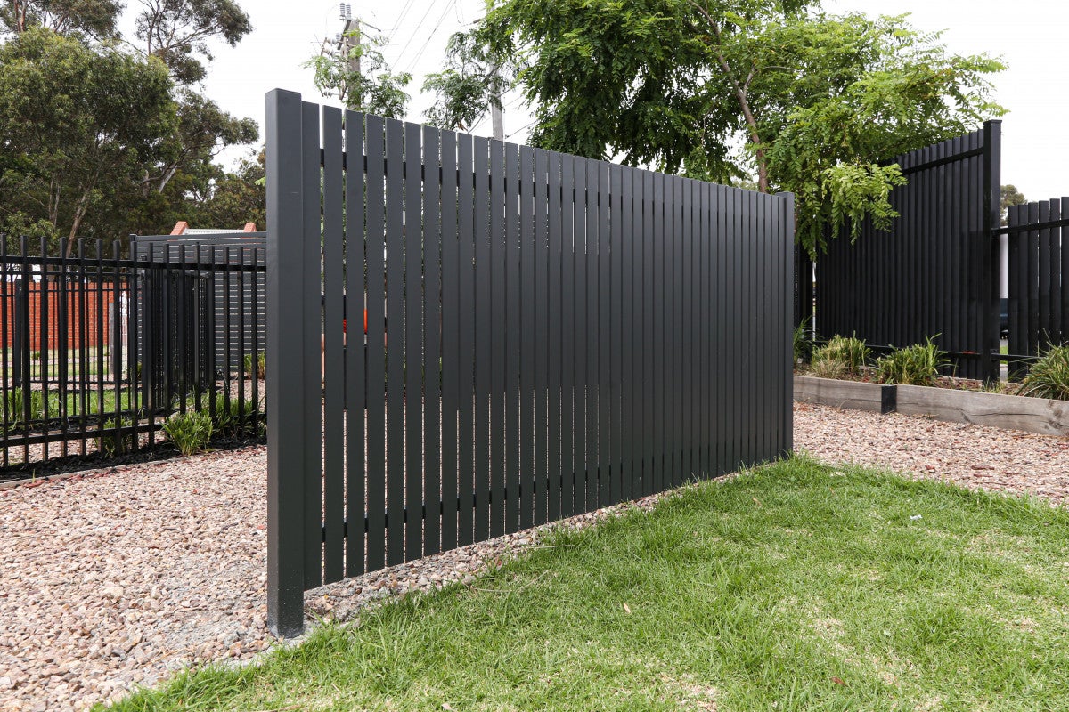 Aluminium Slat Fencing Panel 1800 X 2400 -Available In Colours $554 GST Online Fence Supplies centenariocat.upeu.edu.pe