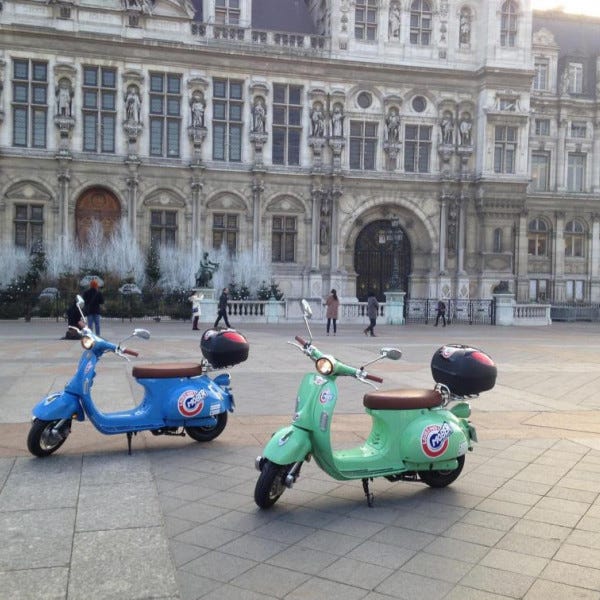 Marquages stickers pour flotte de véhicules (scooters)