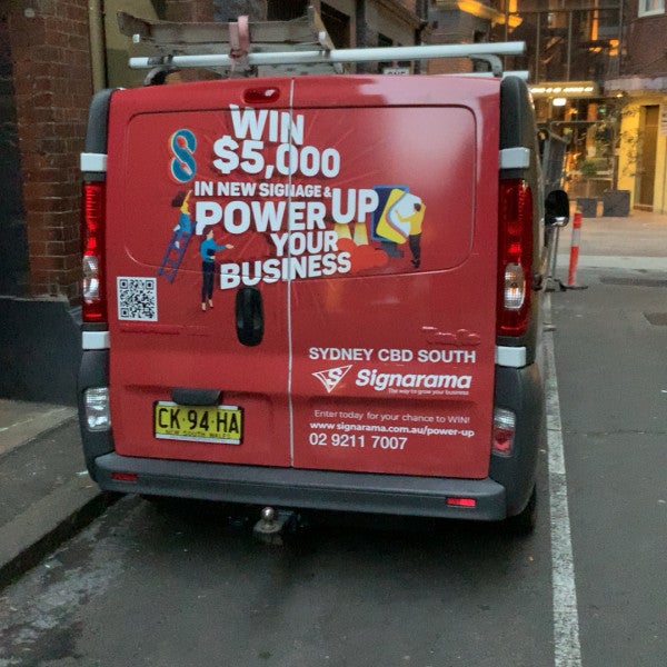 Vehicle graphics and one way vision mesh - Signarama Sydney CBD South