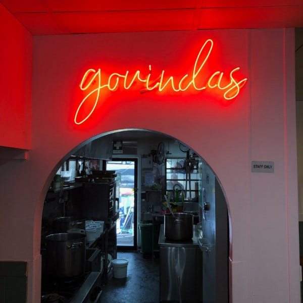 NEOn Sign Govinda's - Signarama Burleigh Heads Gold Coast