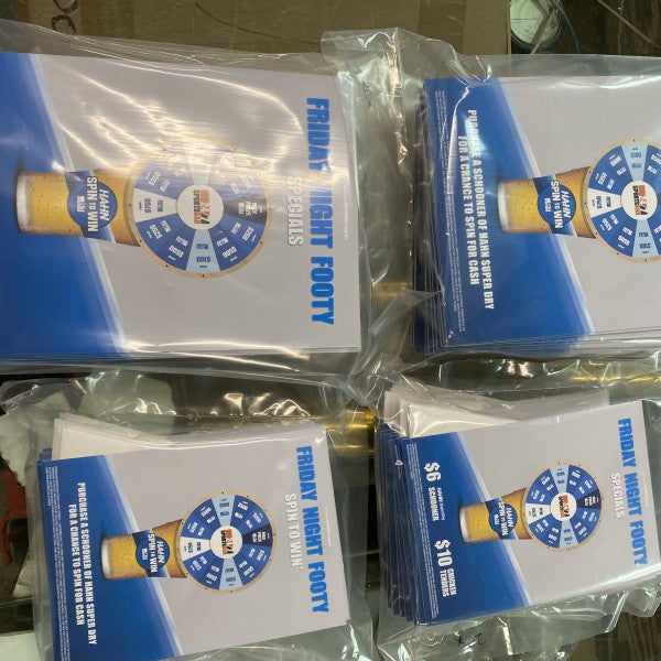 Custom A4 and A3 Strut Cards - Signarama Sydney CBD South