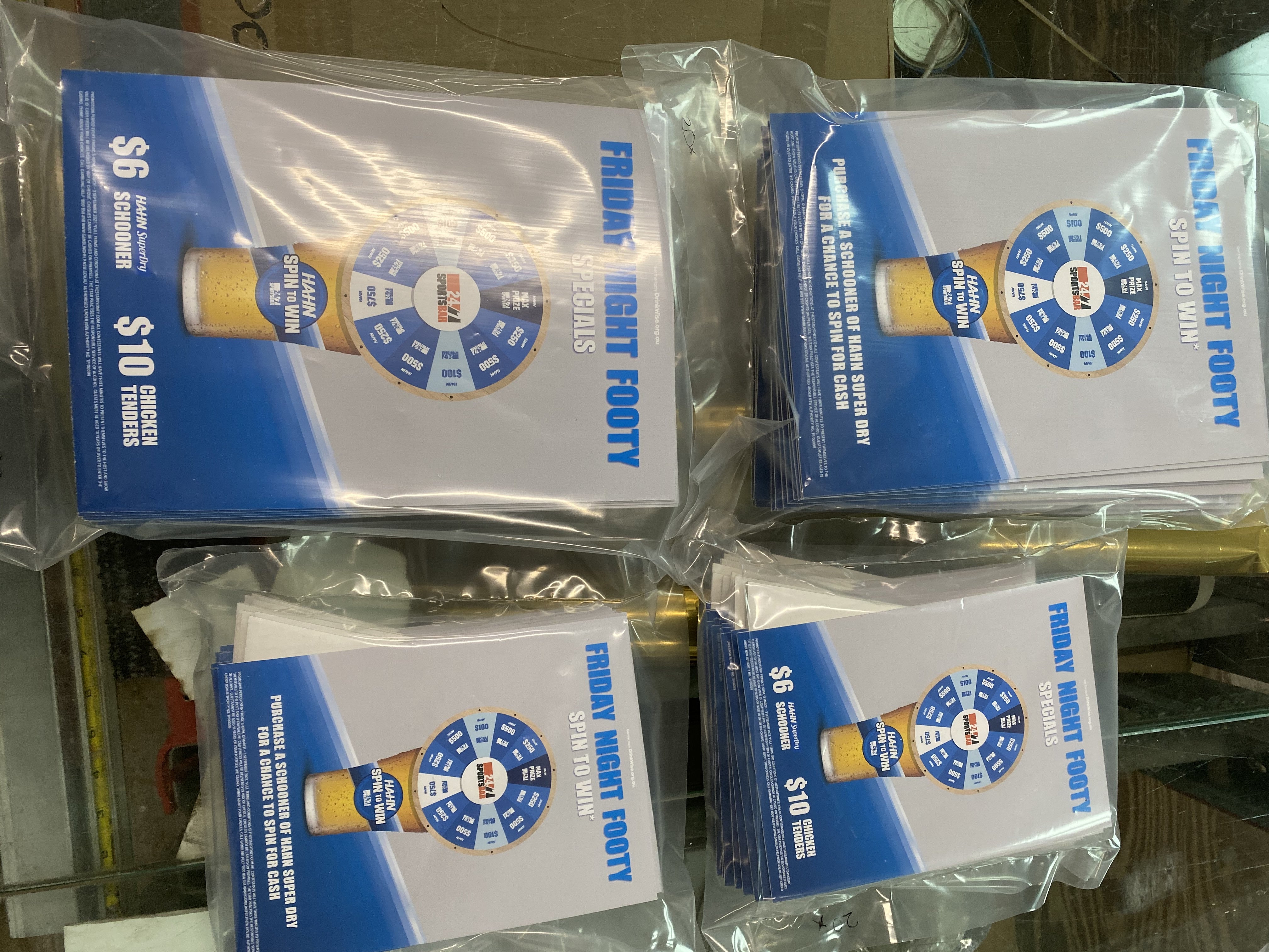 Custom A4 and A3 Strut Cards - Signarama Sydney CBD South